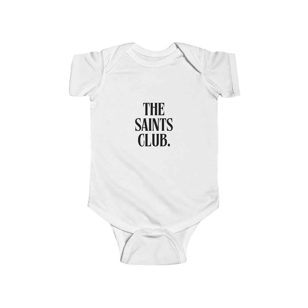 Saints Club Infant Bodysuit, Baby Onesie, Baptism Gift, Religious Baby Outfit, Cute Baby Clothes