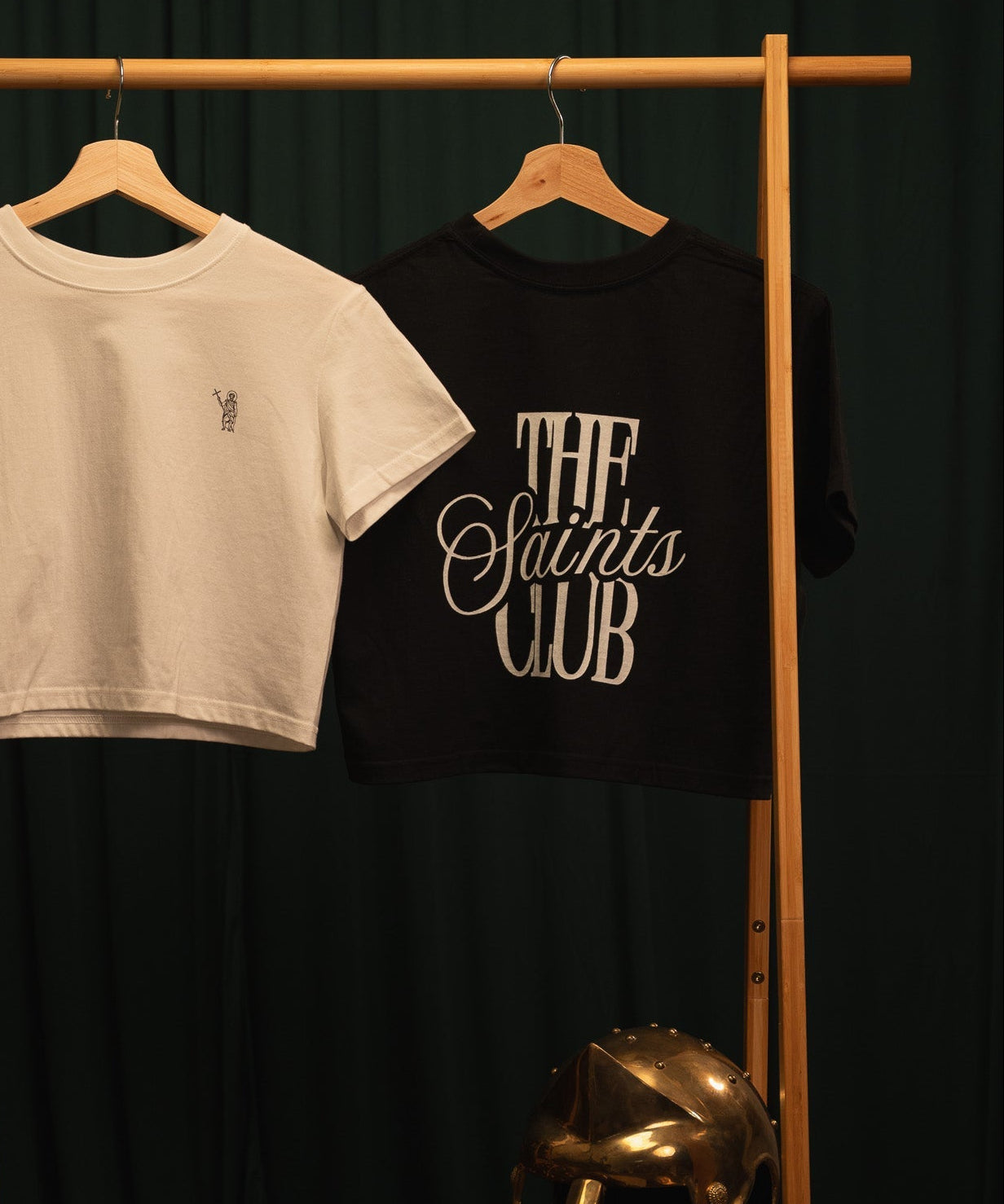 White "Club Cropped Tee"